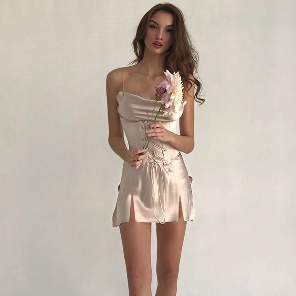 Женское платье Лето 2020 новый сексуальный Стиль платья без рукавов вечерние ночь