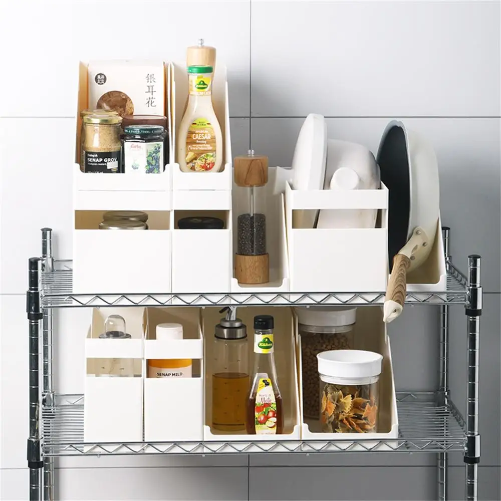 plastic box kitchen cabinet storage containers spice organizer desketop sundries storage box case kitchen bathroom organizer free global shipping