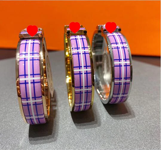 

High end brand bracelet 12mm high quality bangle fine jewelry titanium enamel cuff fashion accessories jewel exquisite wristlet