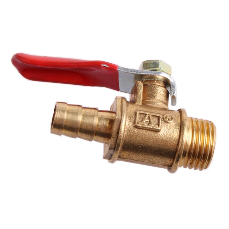 6 мм-12 мм встраиваемый латунный запорный шаровой клапан для шланга фитинги воды