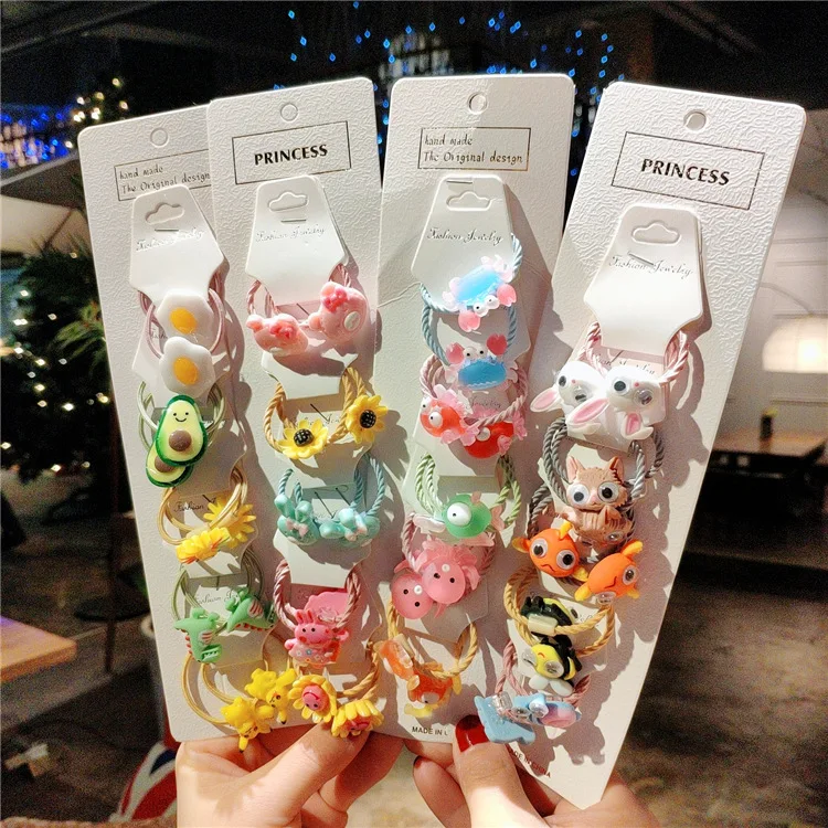 ET78 Новый обруч для волос маленькая резинка девочек милый мультяшный головной