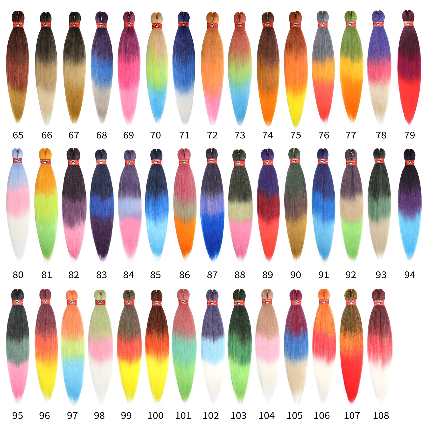 28 дюймов 90 г яки прямые синтетические волосы для увеличения объема