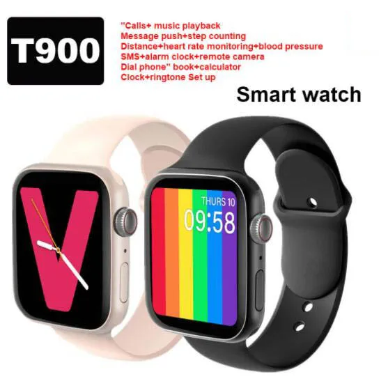 IWO 10 8 Lite Bluetooth Смарт часы T900 пульсометр для Android IOS Xiaomi телефон PK 12 13 T500|Смарт-часы| |