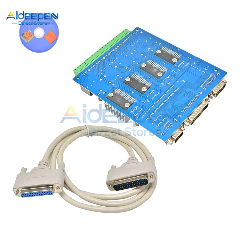 TB6560 DC 12-36 в 3A 4 оси шагового двигателя плата контроллера с ЧПУ двигатель постоянного тока привод с вентилятором для однополярного биполярного шагового двигателя