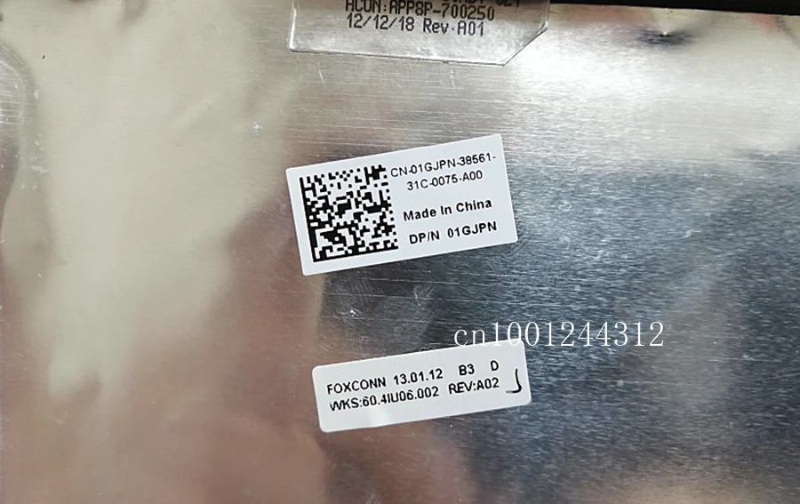 

New Original For DELL Laptop 14 N4050 M4040 LCD Rear Top Lid Back Cover 01GJPN