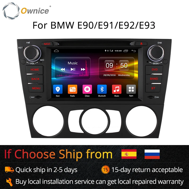 Ownice C500 4G SIM LTE Android 6 0 Восьмиядерный автомобильный DVD плеер для BMW 3 серии E90 E91 E92 E93 GPS