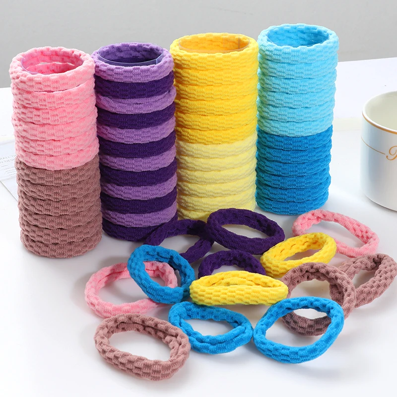 

30/Set High Elastic Hair Bands Women Color Nylon Headband High Quality elastic hair bands