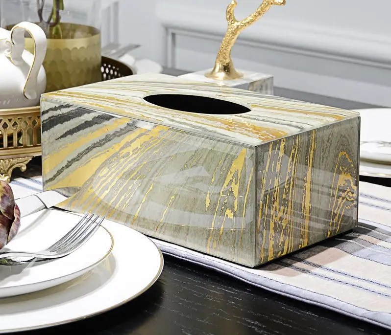 

Бесплатная доставка, европейская коробка для салфеток, легкий роскошный креативный поднос для гостиной в скандинавском стиле, поднос для с...