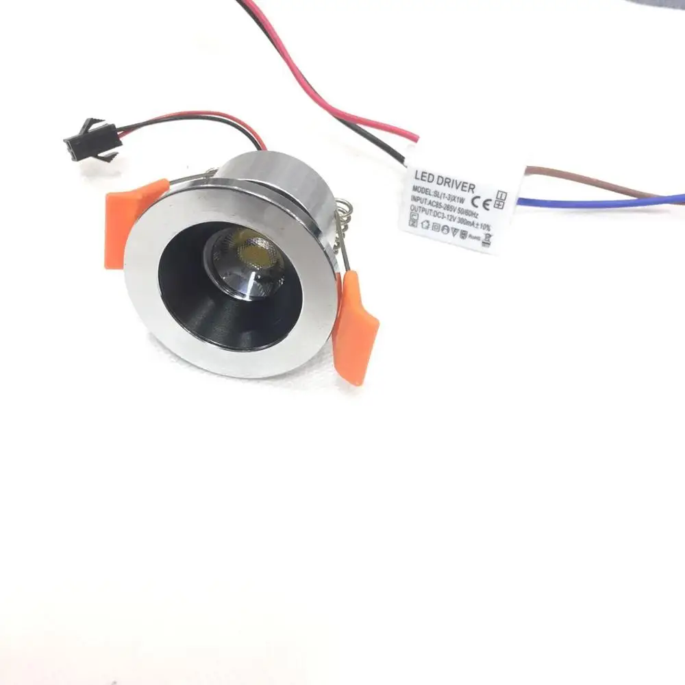 3 Вт Rushed Real AC95 275v 6 шт./лот мини светодиодные светильники белый круглый потолочные