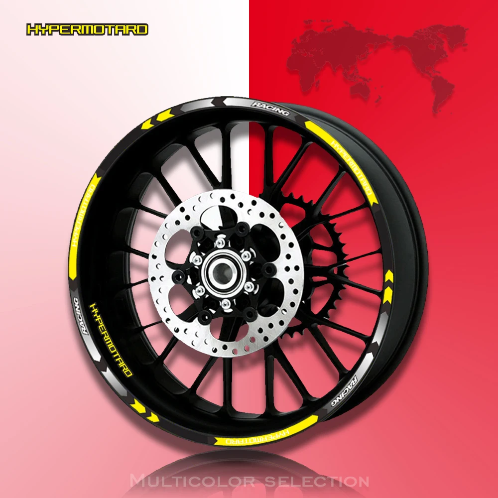 Наклейка на мотоцикл светоотражающая обода подходит для Ducati HYPERMOTARD 1100/S/EVOSP 796