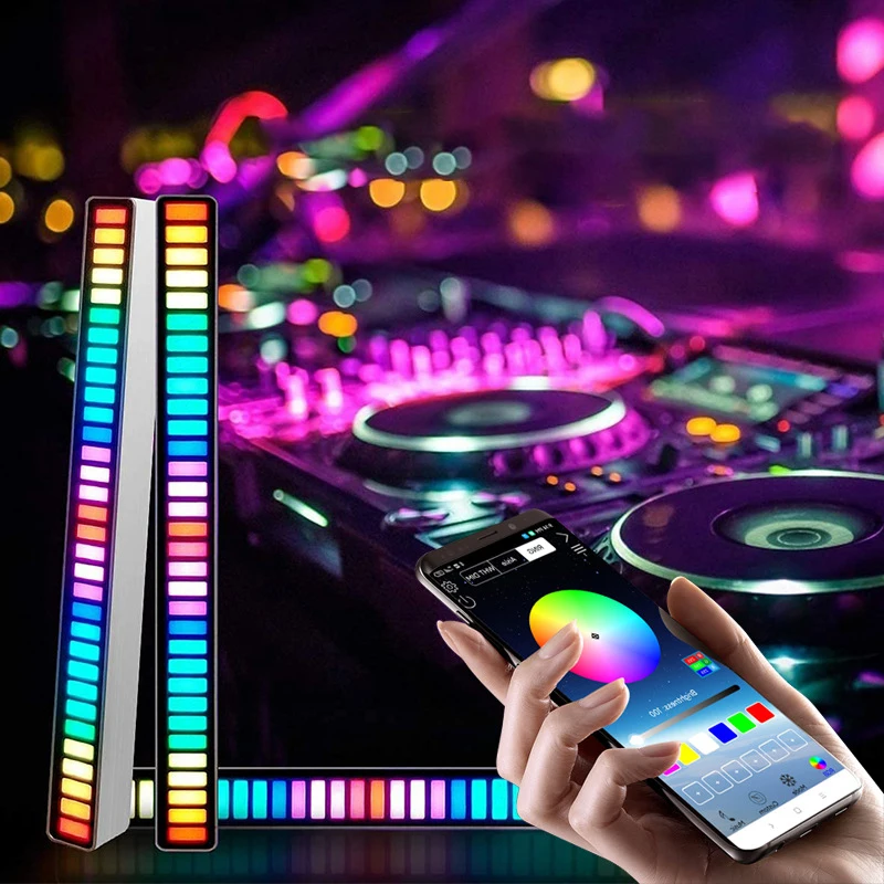 

Светодиодный RGB-светильник с функцией управления звуком, 32 светодиосветодиодный