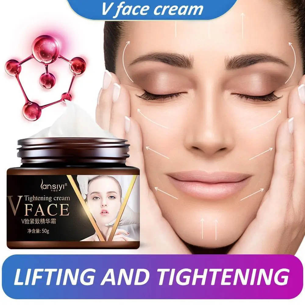 

50g Face-lift Cream Slimming Face Lifting Firming Massage Wrinkle Moisturizing Fat Skin Anti-Aging Moisturizing Burning Cre P9O3