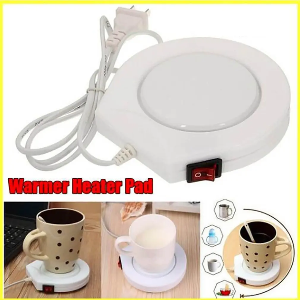 Creative Keep Warm Hot Milk Tea Coffee Mug Drinks Beverage Cup Warmer Pad White Electric Powered Heater | Дом и сад