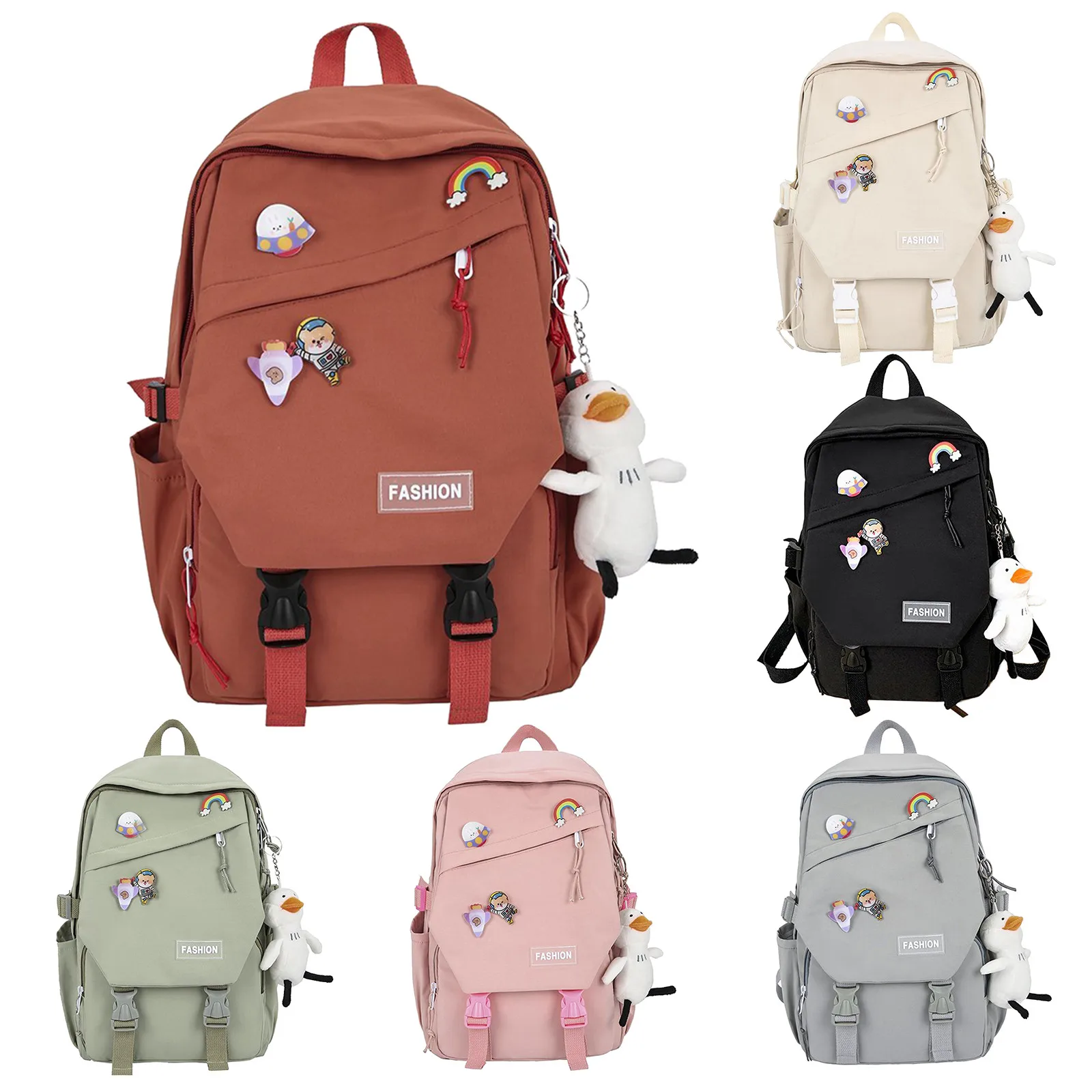 

Модная кавайная школьная сумка для японских сумок, школьные сумки для девочек и девушек в стиле стимпун, школьные сумки 2021, милые водонепрон...