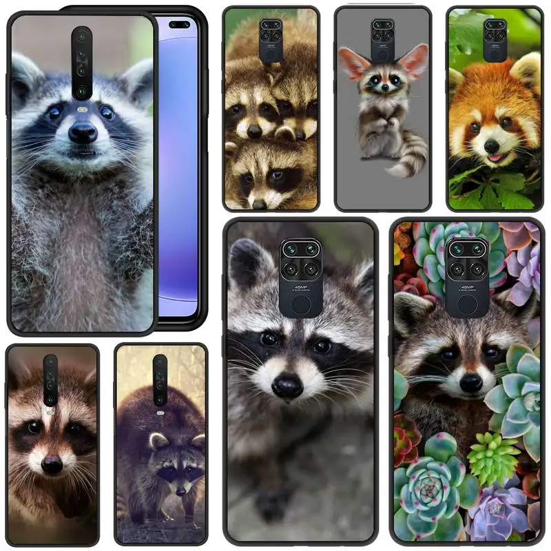 

Animal Raccoon Phone Case For Redmi 5 6 Plus K 7 8 9 20 30 X A Pro Note 4 5 6 7 8 9 S X A Phone Cover Coque