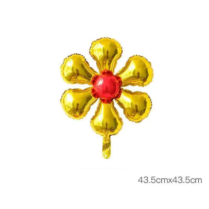 Новые цветы воздушные шары из алюминиевой фольги счастливые Свадебные украшения