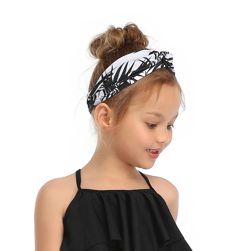 Одинаковая повязка для волос всей семьи на голову с принтом женщин и детей в