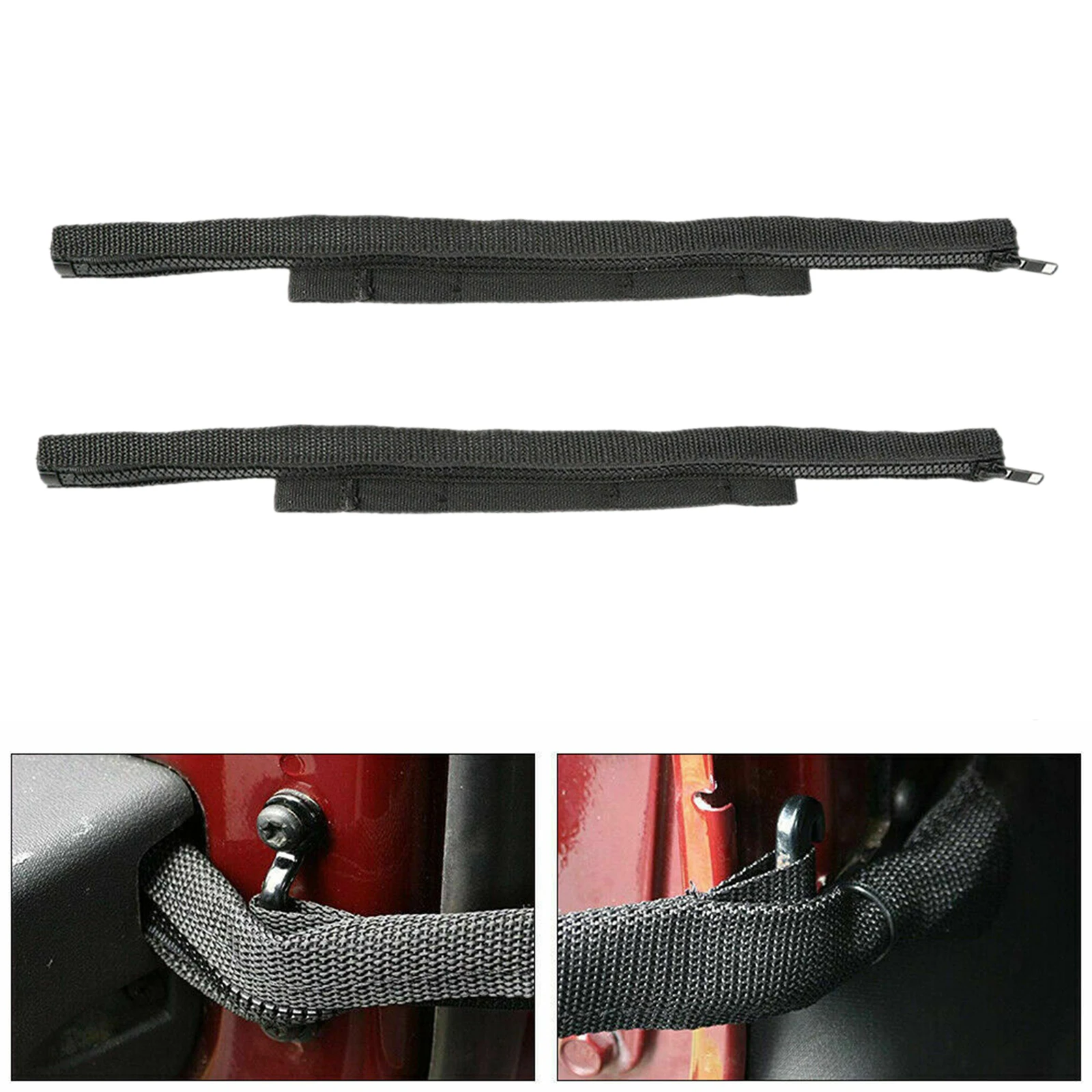 2 Pack Car Door Limiting Straps Replaces for Jeep Wrangler JK Adjustable
