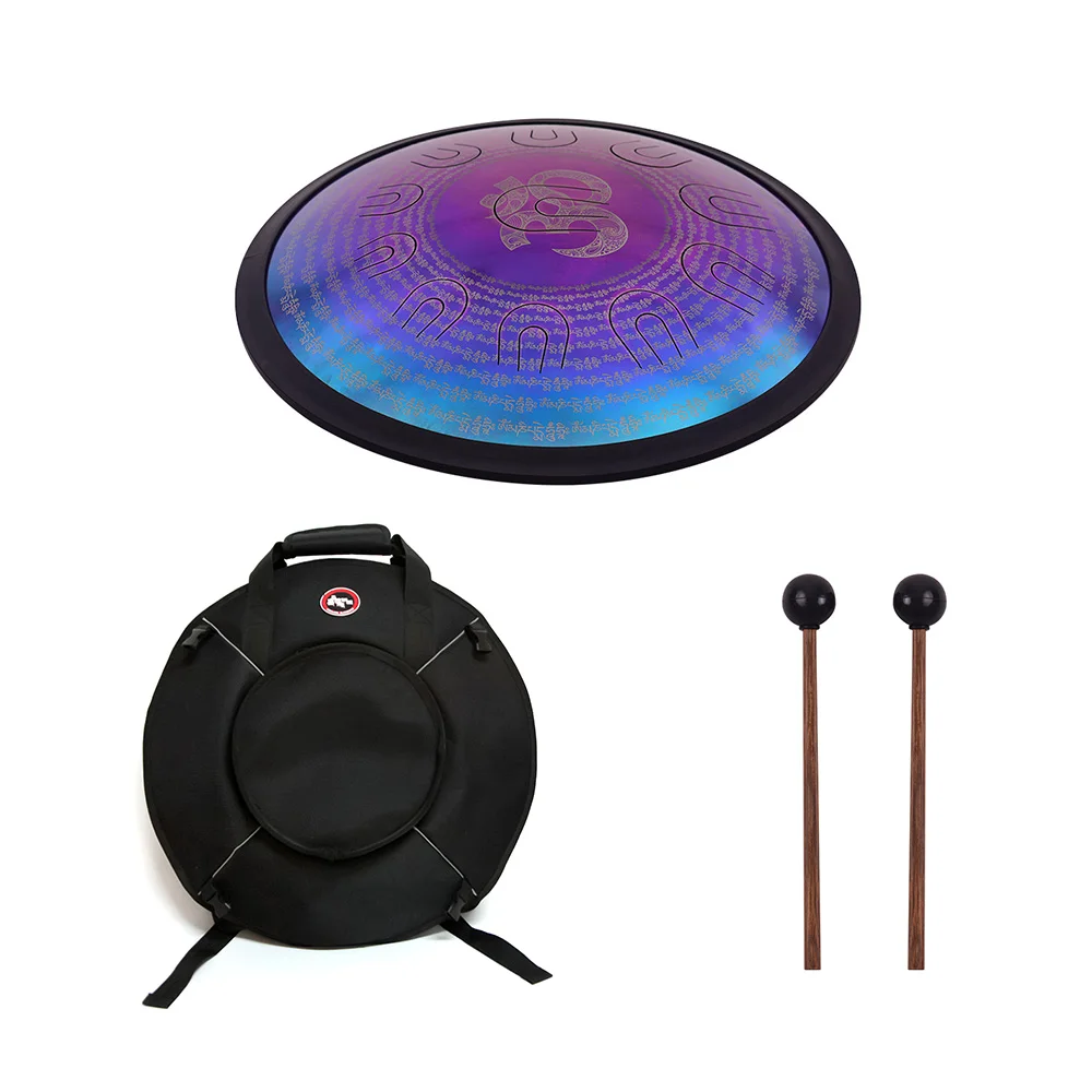 18 дюймовый барабан UU ручной D минор легированная сталь с язычком 11 двухцветных