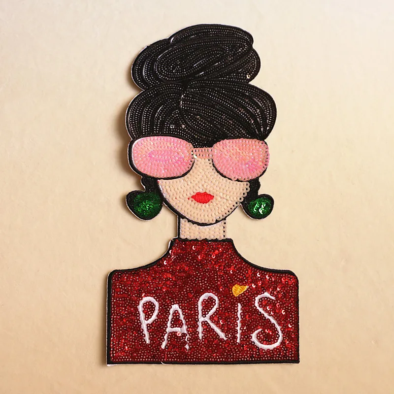 Красивые нашивки с блестками для девушек стильная аппликация вышивкой в виде