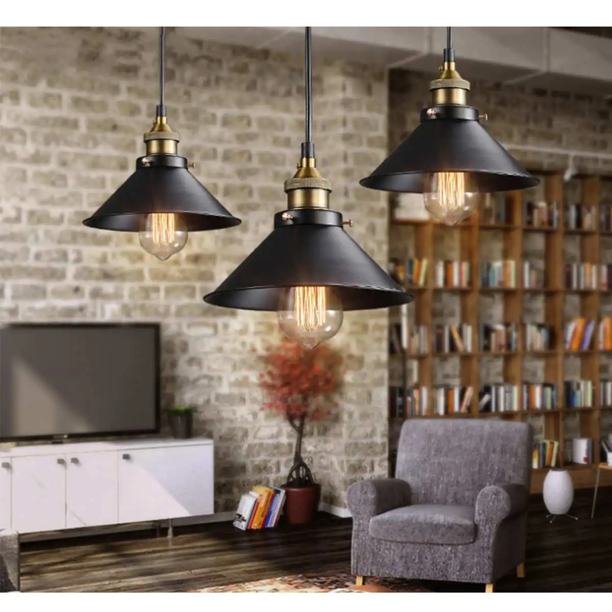 Потолочный светильник Лофт Винтаж Круглые ретро потолочный Промышленный дизайн