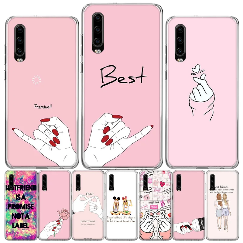 Чехол для телефона с надписью &quotЛучшие сестры и друг&quot Huawei P40 P30 P20 P10 Mate 10 20 30 Lite Pro