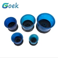 dental casting flasks rings blue plastic round formers base wax dental lab tools 5 size