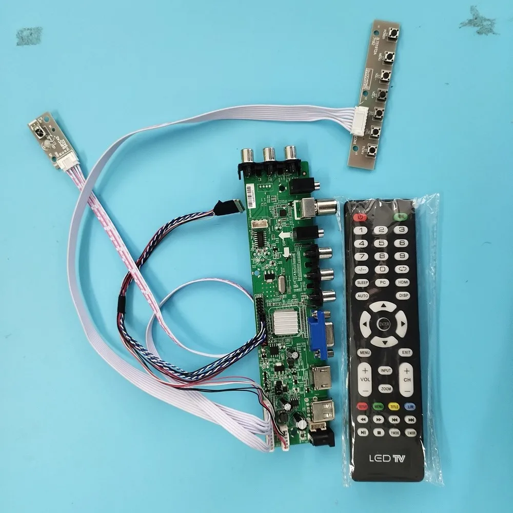 

Комплект для B116XTN02.0 40pin VGA AV LED DVB-T DVB-T2 W LED плата пульта дистанционного управления сигналом цифровой 1366X768 TV LVDS USB HDMI 11,6"