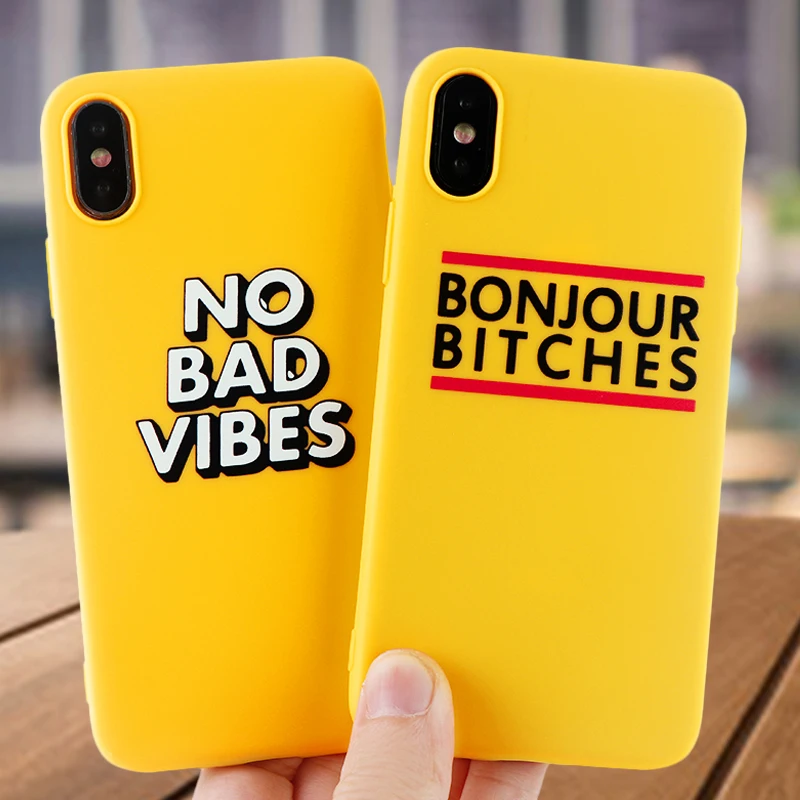 Модный чехол для телефона с буквенным принтом s IPhone 11 8 7 6s Plus Pro X XS MAX XR Забавный