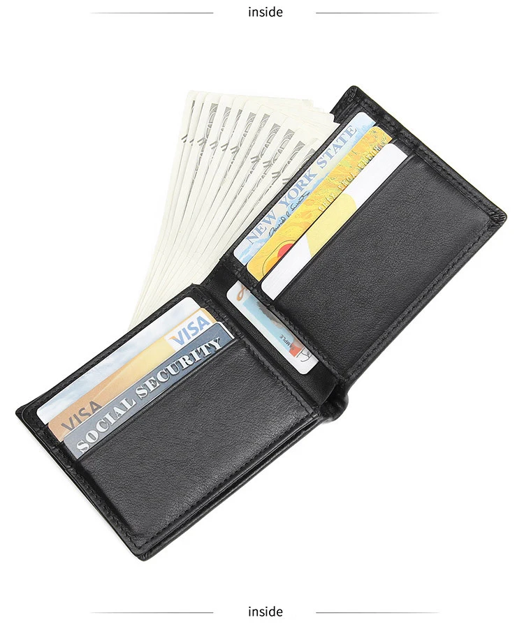 MAHEU Lastest дизайнерские мужские кошельки rfid из натуральной кожи тонкий кошелек с карманом для монет 2 складки черный деловой дорожный кошелек