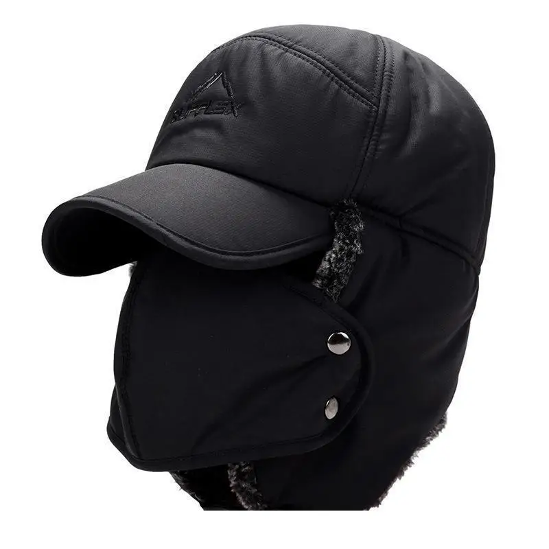

2020 New Winter Men And Women Warm Fishing Hat Outdoor Thickening Mountaineering Cold Cap Earmuffs Keep Warm Cap