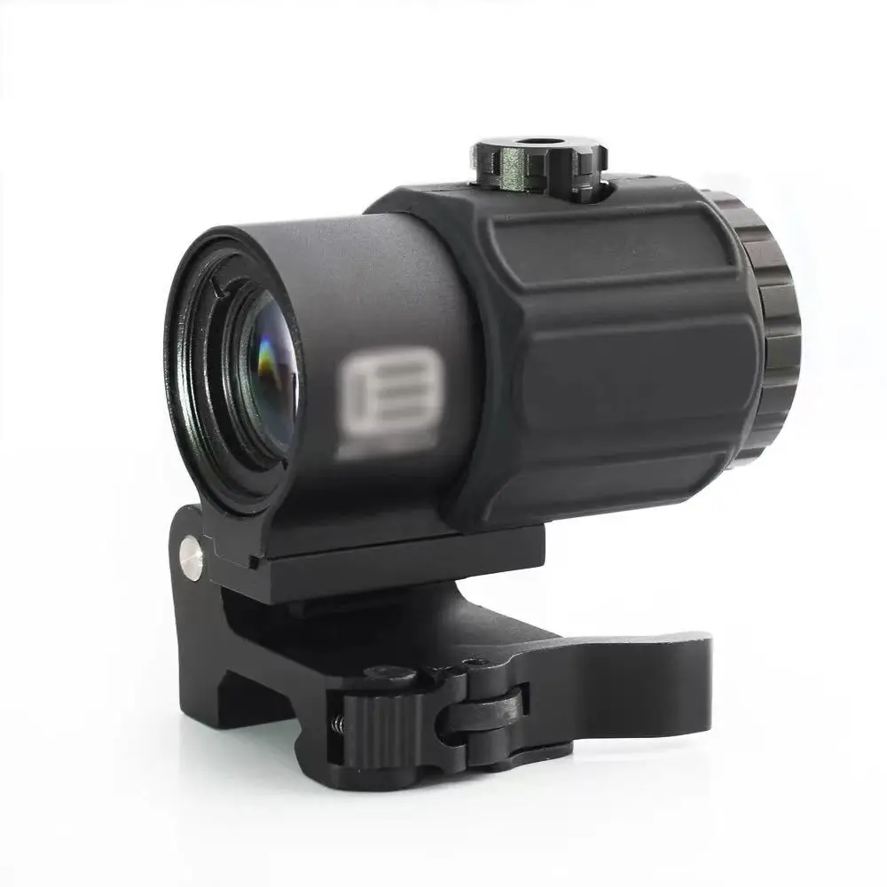 

G43 Sight Airsoft 3X Magnifier With Switch to Side Quick Detachable QD Mount For Hunting Black Apply Red dot 552 553 558