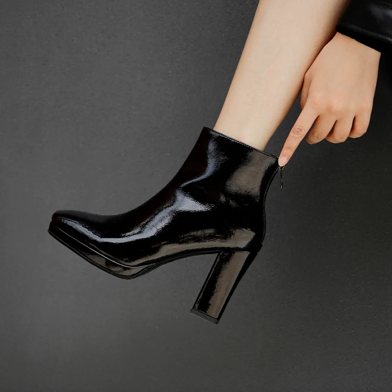 Ботильоны Женская обувь с высоким берцем пикантная удобная модная женская из