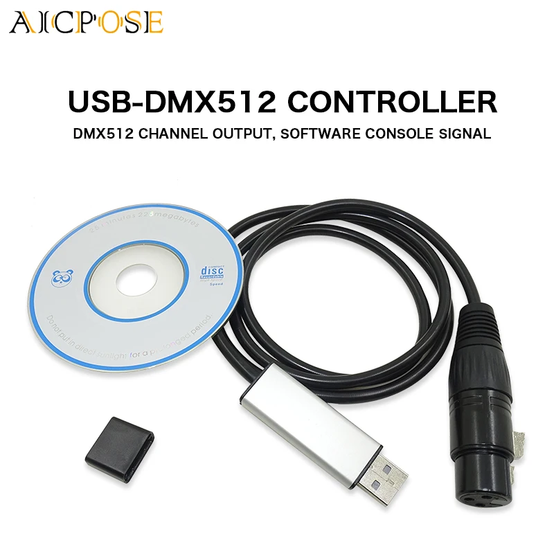 USB к DMX интерфейсному адаптеру светодиодный DMX512 компьютерный ПК контроллер