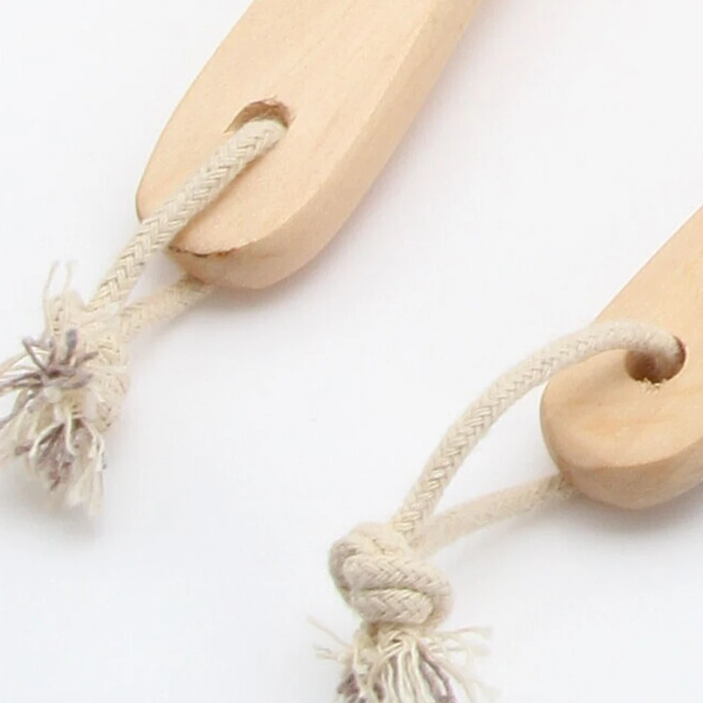 

Massage Shower Removable Brush Wooden Handle Natural Bristle Bath SPA Skin Care Dry Body