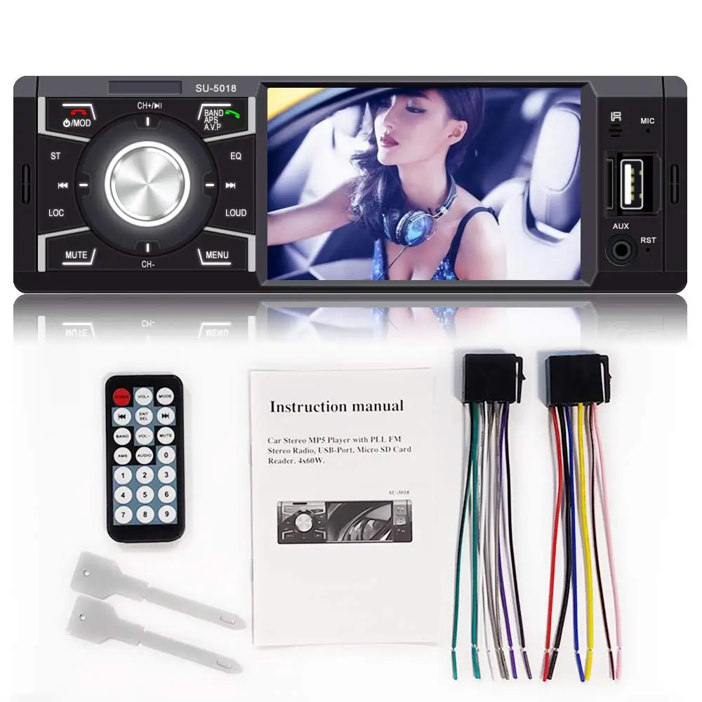 Автомобильный мультимедийный плеер MP5 стерео система с сенсорным экраном 4 1