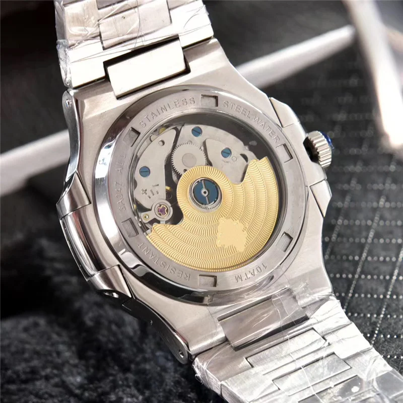 

Luxury AAA PP Automatic Machinery Men Watch Small Dial Work Sweeping Movement Nautilus Diamond Men Automatic Mechanical Watch