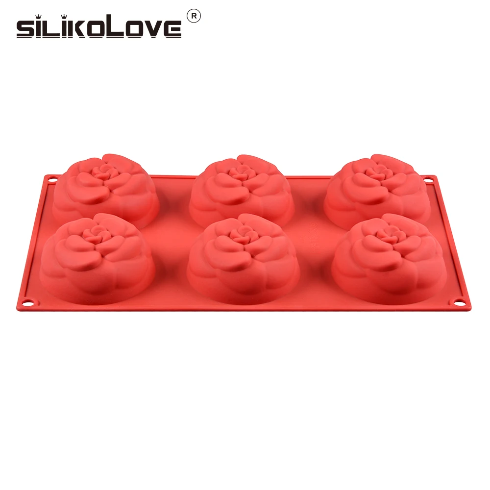 SILIKOLOVE 6 полости 3D цветок мыло, силиконовая форма формы для изготовления мыла DIY ручной работы ремесла формы