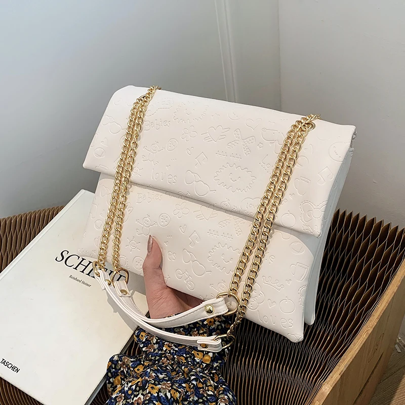 

Popular Chain Bag Girl 2021 New Trendy Style Net Red Bai Tilt High-grade Single-shoulder Envelope Square Bag