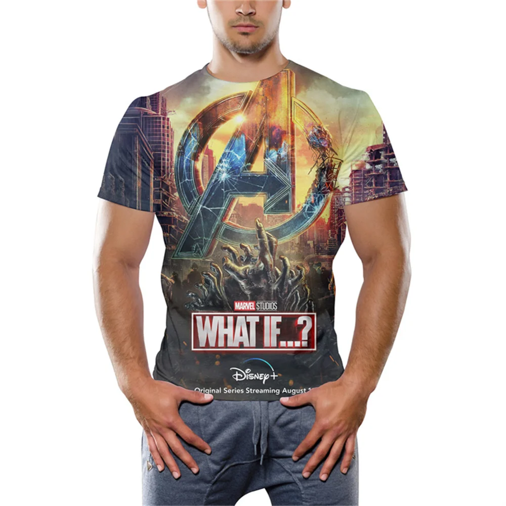 Новые футболки Marvel с аниме What If 3D летние мужские и женские Забавные капитана