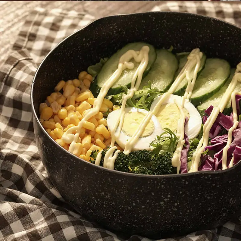 Антипригарная сковорода молочная с рисунком молотка утолщенная для снега