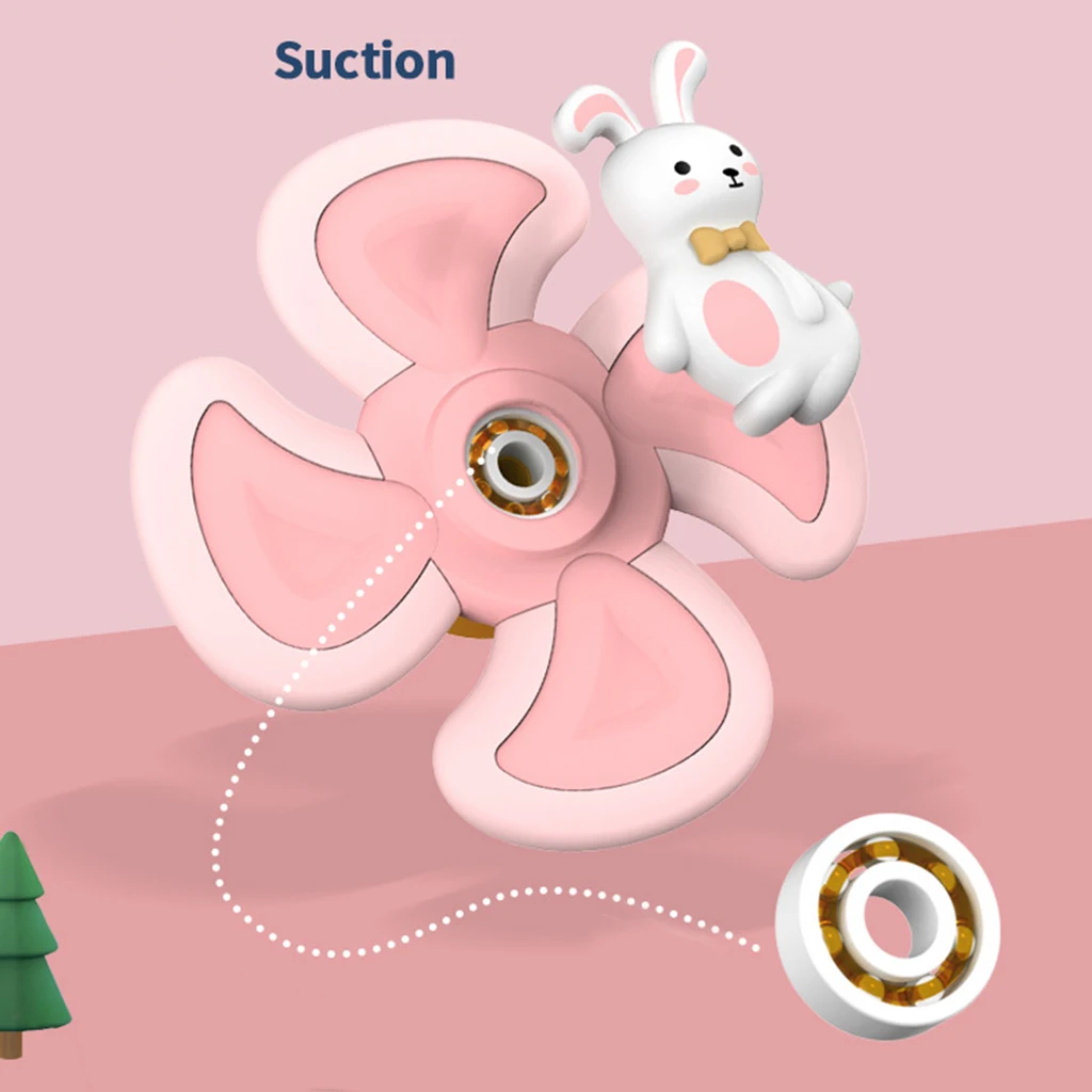 

3pcs Fidget Toys Children Classic Funny Kids Cartoon Suction Cup Spinner Toy