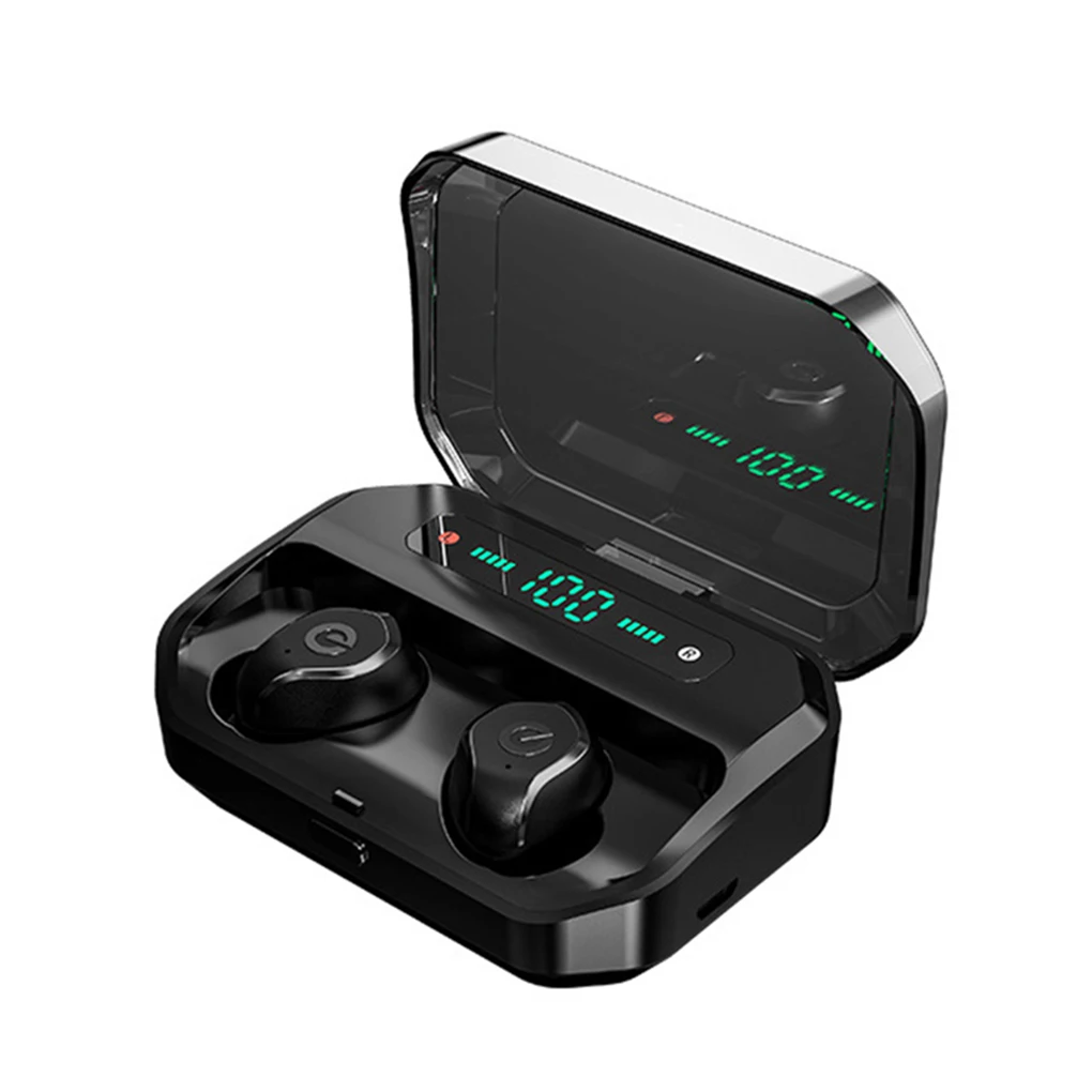 

1 Pair Bluetooth Headphones Wireless In-ear Headset Mini Cordless Sports Running Waterproof Earphones