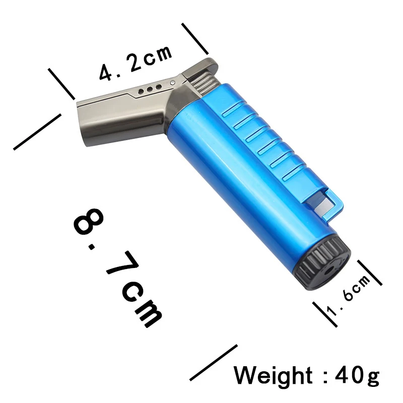 Горефонарь с распылителем на локтях турбо струйная Зажигалка Пистолет синий