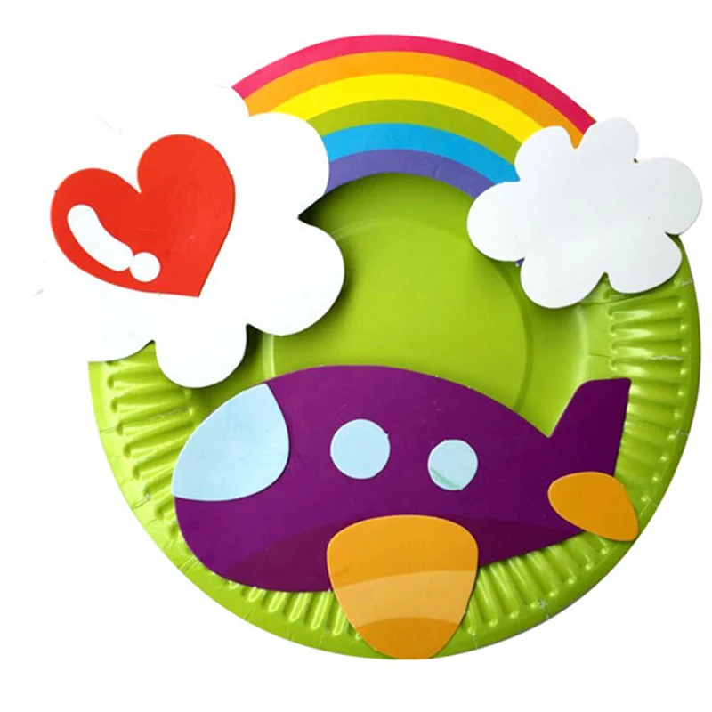 EVA DIY мультфильм ремесла игрушки для детей ручной работы ремесло Животное Головоломка бумажный лоток картина рюкзак творческое Образование игрушка