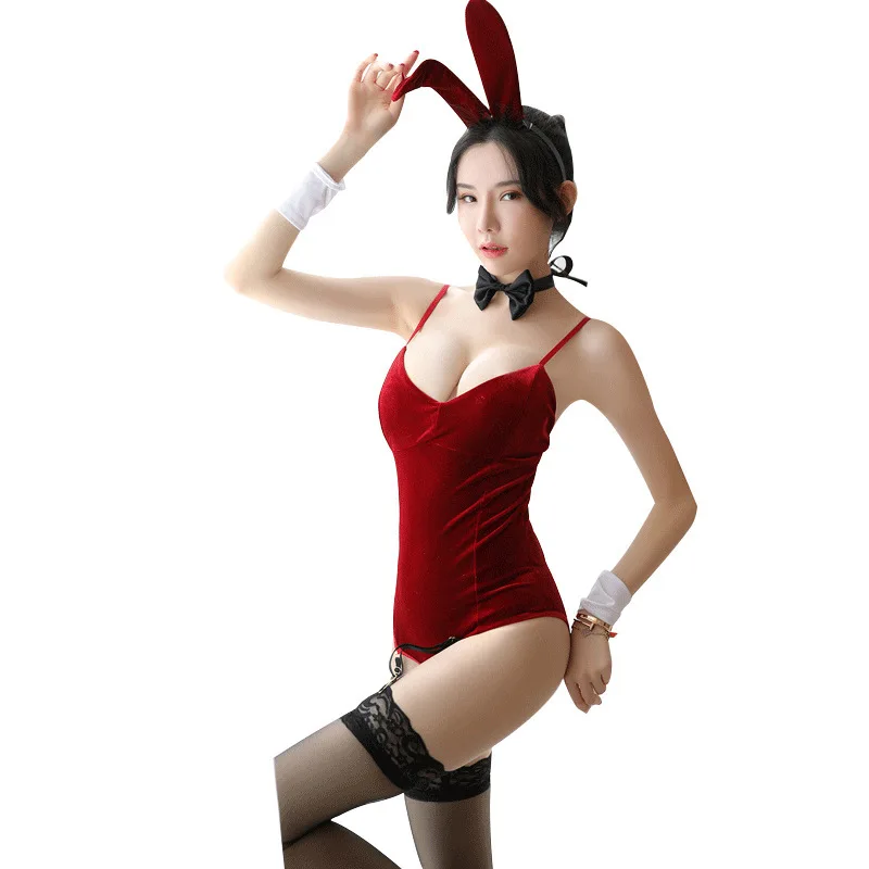 

New Sexy Lingerie Hot Bunny Girl Underwear Sleepwear Cosplay Sexy Uniform Bodysuit Lovely Female Erotic Costume Adult Products