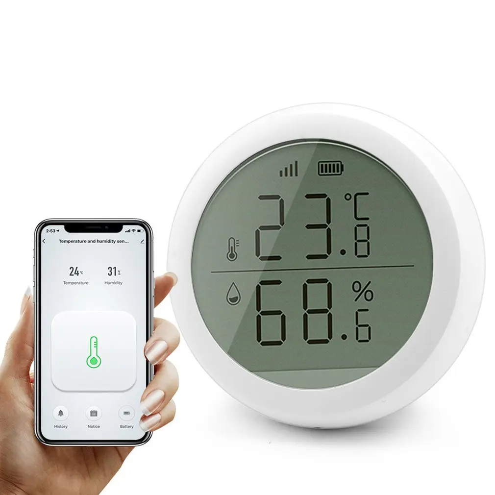 

1PC Wireless Smart Digital Thermometer Hygrometer Fashion LCD Temperature and Humidity Sensor Controller Meter For Home Office