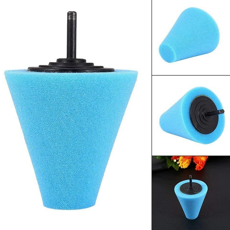 

12Pcs Polishing Pads Sponge Buffing Pads Waxing Pads with Drill Adapter for Car Polisher Car Buffers and Polishers