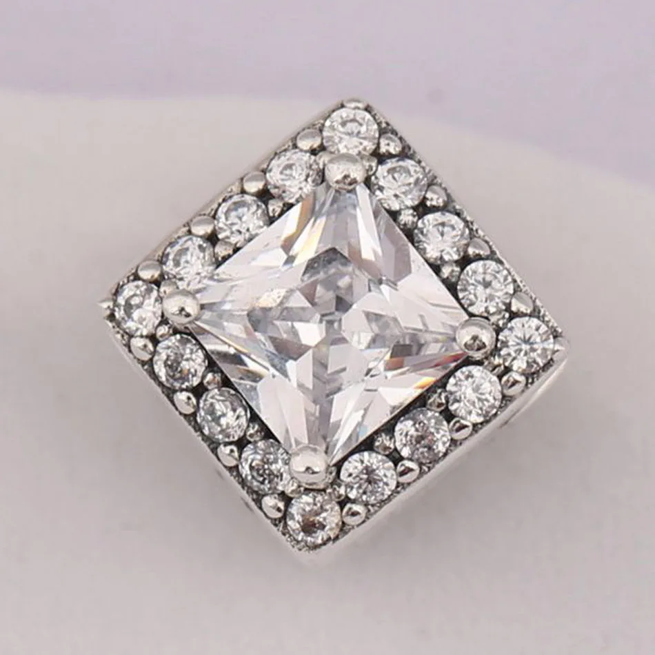 

Аутентичные Серебряные Бусины S925, ювелирные изделия своими руками, геометрические шармы великолепного дизайна, подходят для женского брас...