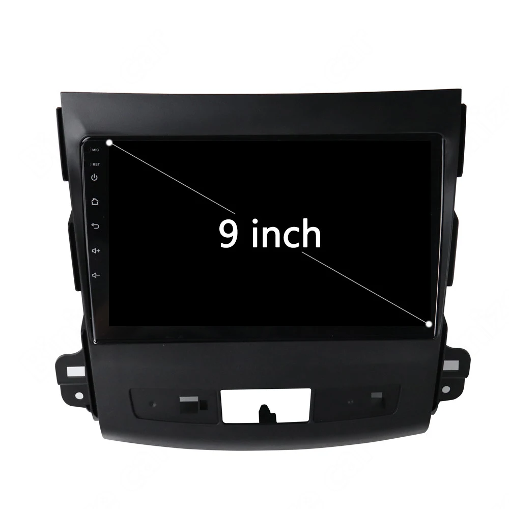 Автомобильный мультимедийный плеер 9 дюймов Android 1 2 Din стерео GPS радио для Mitsubishi